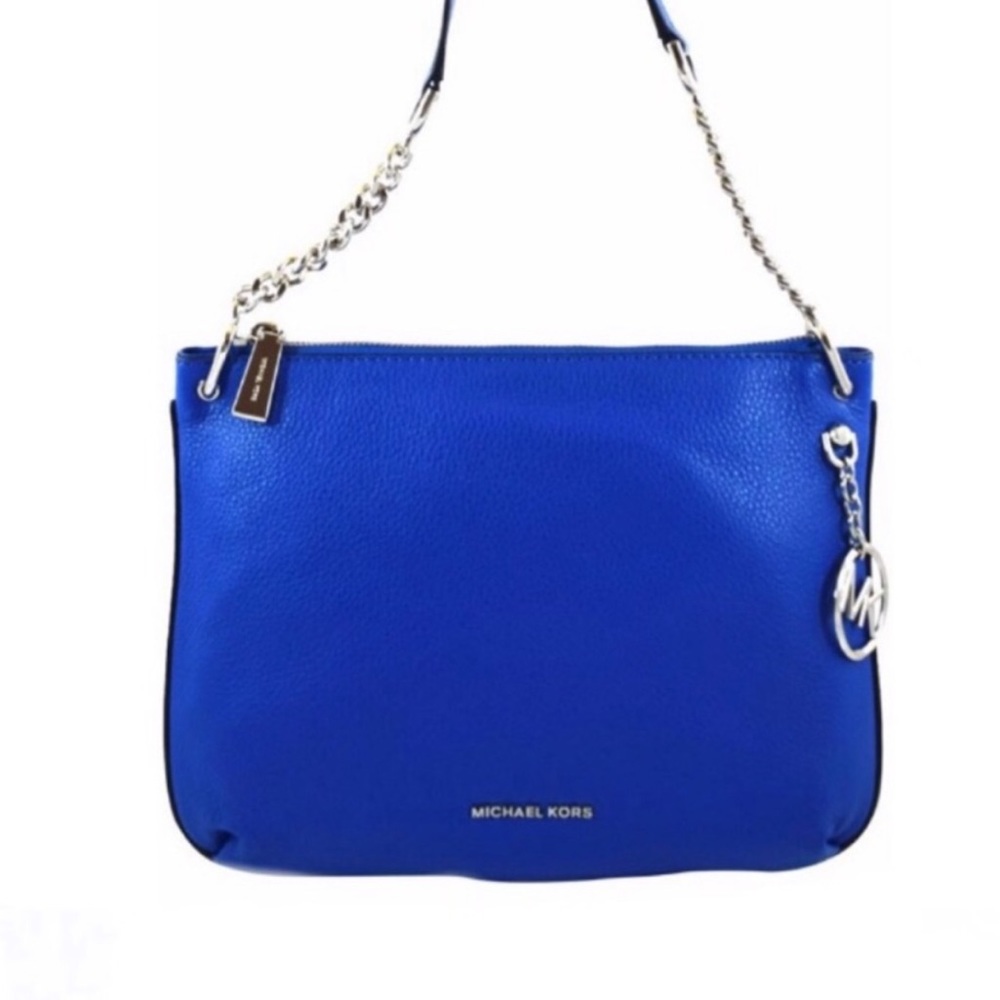 MICHAEL KORS LILLIE Large Messenger Blue Bag